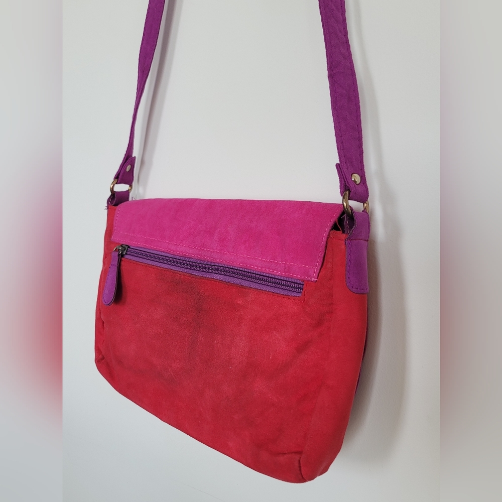 Colorful Microsuede Bag - Picture 7 of 8